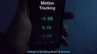 Accelerometer Motion Sensor using JavaScript - Code in Description!