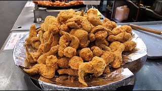 역대급 바삭바삭함! 양많은 시장 닭강정,새우강정 / Korean Fried Chicken, Dakgangjung  / Korean Street food