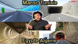 مقارنة بين اطول الانفاق فى ( المغرب - مصر - تونس - الجزائر )
