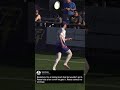 Incredible buzzer beater catch + beer reward on bet with fan