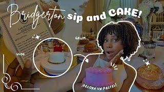 DECORÉ MI PROPIO PASTEL EN UNA FIESTA AL ESTILO BRIDGERTON🤭✨ | vlog + grwm