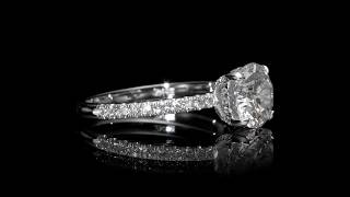 2.01 CT ROUND BRILLIANT CUT DIAMOND ENGAGEMENT RING