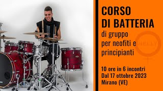 Presentazione corso di batteria per neofiti e principianti con Helly Elisa Montin