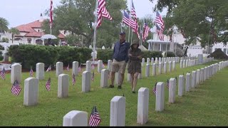St. Augustine wreath-laying ceremony still happens during pandemic