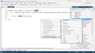 Visual Studio: C# class Intellisense in JavaScript/TypeScript