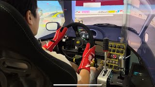 Assetto corsa 之甩尾三寶與車友的練習側錄。Simagic Alpha Mini Practice FDAC S15 on Irwindale 2021/10/03