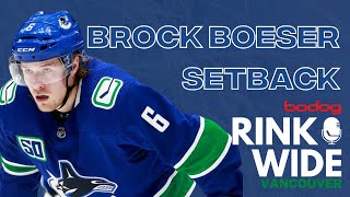 Brock Boeser's injury for the Vancouver Canucks and how it impacts the team
