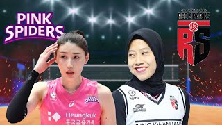 SIARAN LANGSUNG RED SPARK VS PINK SPIDERS#viralvideo #volikorea #sport