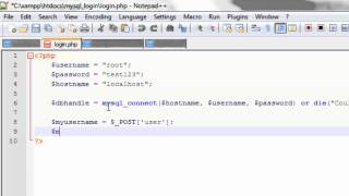 PHP MySQL Login Tutorial 2