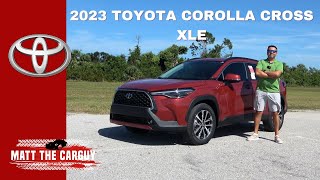 Is 2023 Toyota Corolla Cross XLE a good sub compact SUV? Review and test drive.