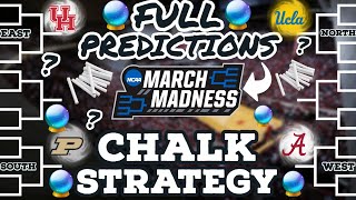 March Madness Tournament *CHALK STRATEGY* 2023 Bracket Predictions!