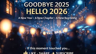 Goodbye 2025 👋 Hello 2026 🎆 | New Year Song That Hits the Heart