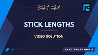 Stick Lengths | Video Solution | CSES Problemset | Sorting and Searching