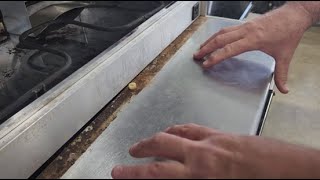 How to remove the burner drawer cover on your Frigidaire Flair!