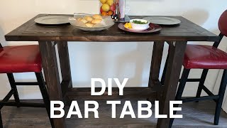 FARMHOUSE BAR TABLE - Easy #diy Project