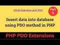 Insert data into database using PDO method in PHP || PDO insert prepared statement