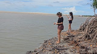 PESCARIA DE LINHA E MUITA AVENTURA NA PRAIA DE RSPOSA.