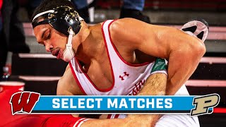 Select Matches: Wisconsin at Purdue | Big Ten Wrestling | Feb. 4, 2024