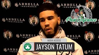 Jayson Tatum and Jaylen Brown Have Conversation