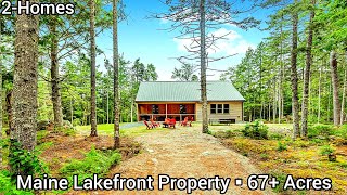 Maine Waterfront Property For Sale | 67+ Acres Lakefront Land | Maine Real Estate For Sale | 4 Lots