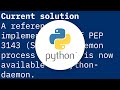 How do you create a daemon in Python?
