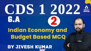 CDS 1 2022 | CDS GK Preparation | Indian Economy and Budget Based MCQ #2