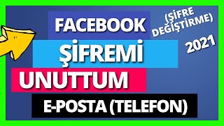 Facebook Şifremi Unuttum E postamı Bilmiyorum (Yeni Yöntem)