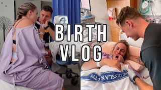 BIRTH VLOG | Positive Labour \u0026 Delivery of Our First Baby!