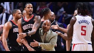 Clippers vs Rockets HEATED RIVALRY Highlights (01/15/2018) - FIGHTS! L.A.P.D INVOLVED!