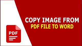 How to Copy Image from PDF File to Word Document