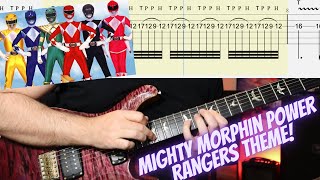 Go Go Power Rangers Theme Guitar Cover (with Guitar Tabs)