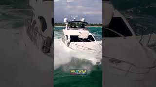 Yacht Smacked by HUGE waves at Haulover Inlet | Wavy Boats