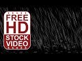 Free Stock Videos – fast rain drops and puddle rings on black background 2D animation