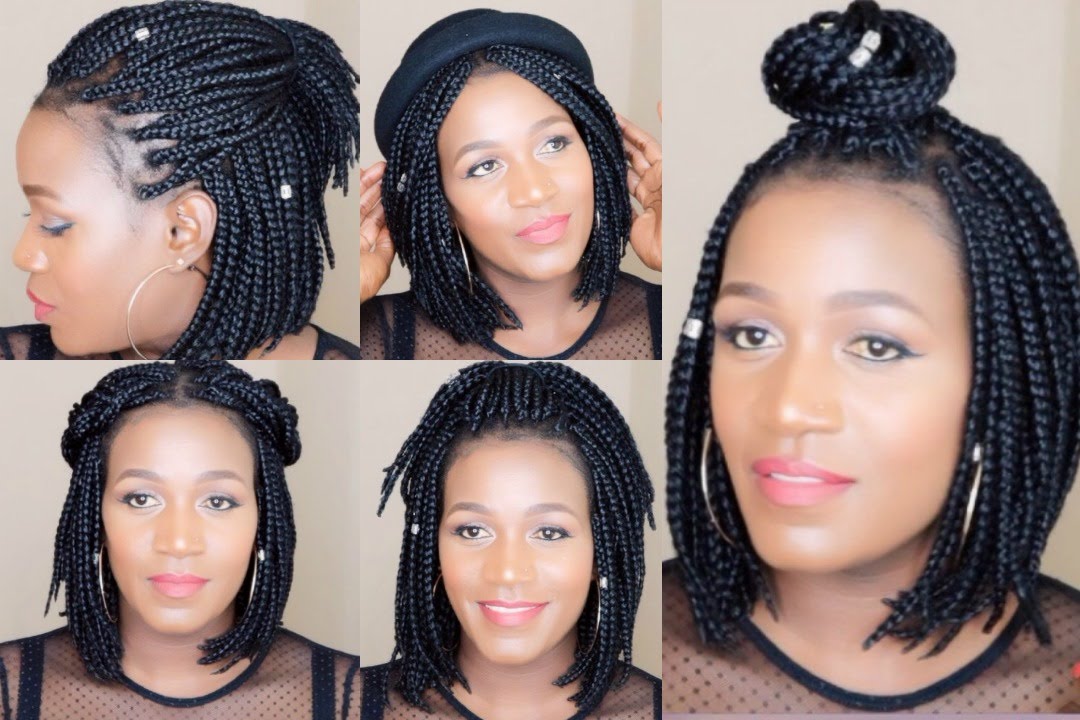 How To Style Bob Braids Youtube