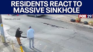 Huge sinkhole in North Philly sparks concern among residents