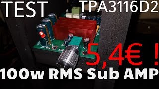 test amp tpa3116 100w Rms @ 5,4€