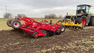 CLAAS Xerion with HORSCH Joker 6RT and Grange Machinery Toolbar