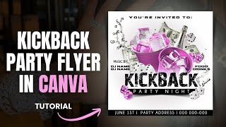 How to design a party flyer in Canva