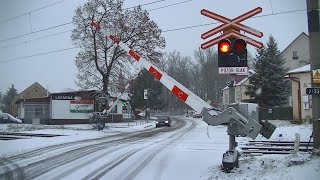 Spoorwegovergang Františkovy Lázně (CZ) // Railroad crossing // Železniční přejezd