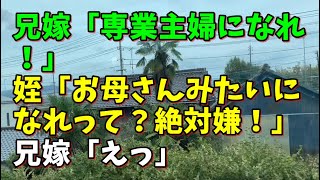 【スカッとひろゆき】兄嫁「専業主婦になれ！」 姪「お母さんみたいになれって？絶対嫌！」 兄嫁「えっ」