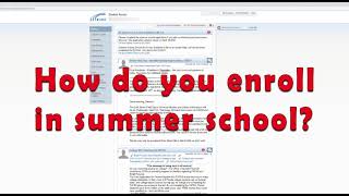 Summer School Registration Video