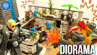 Noble Team VS Insurrection Army! The Domain: Mega Construx Diorama