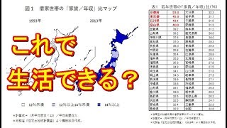 家賃が年収に占める割合都道府県ランキング【生活不可能？】