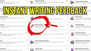 MagicSchool AI Writing Feedback Demonstration