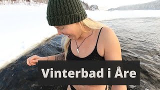 Vinterbad | Går igenom isen | Åre januari