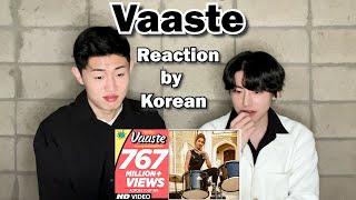 'Vaaste Song' Reaction by Korean｜Dhvani Bhanushali｜Tanishk Bagchi