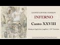 Dante's Divine Comedy - Inferno Canto 28 Read Aloud  (HD Audio)