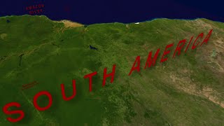 South America 3D Geography