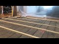 leveling a sloping floor 5 cutting long shims using a festool track saw