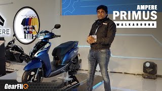 Launching soon: Ampere Primus Electric Scooter | Walkaround | Hindi | GearFliQ